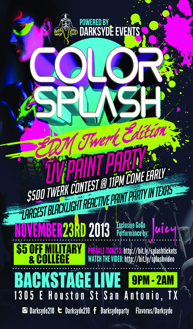 Color Splash – Darksyde – 04/26/2014 0 San Antonio, TX