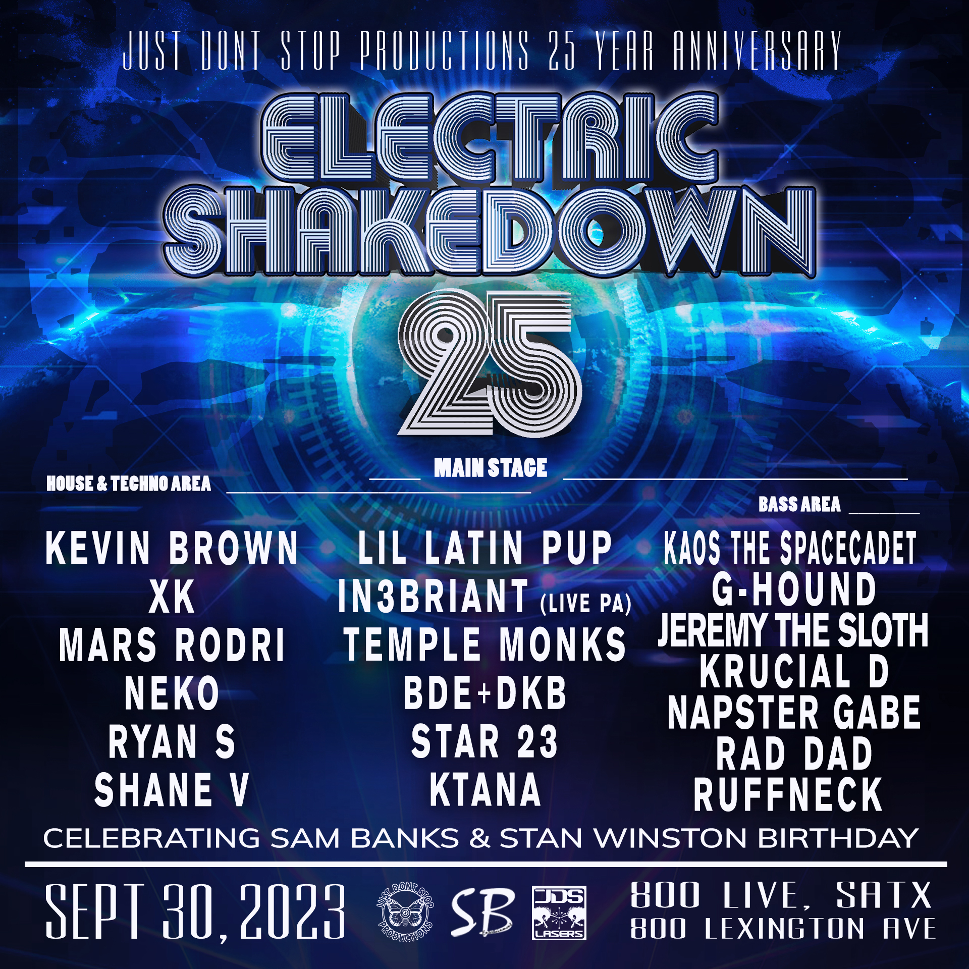 Electric Shakedown 25 – JDS – 08/19/2023 – San Antonio, TX