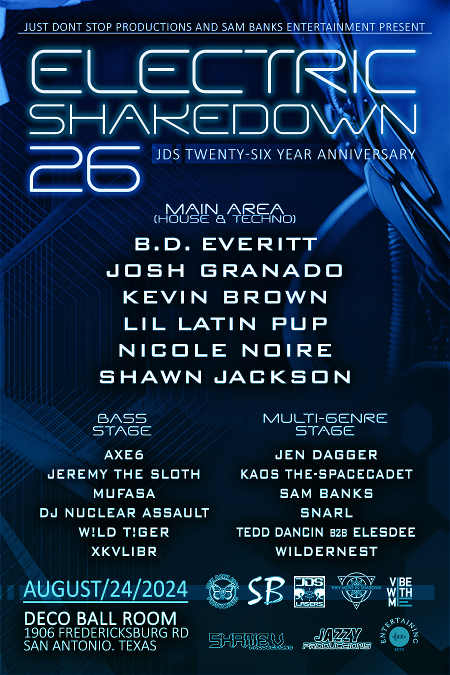 Electric Shakedown 26 – JDS – 08/24/2024 – San Antonio, TX