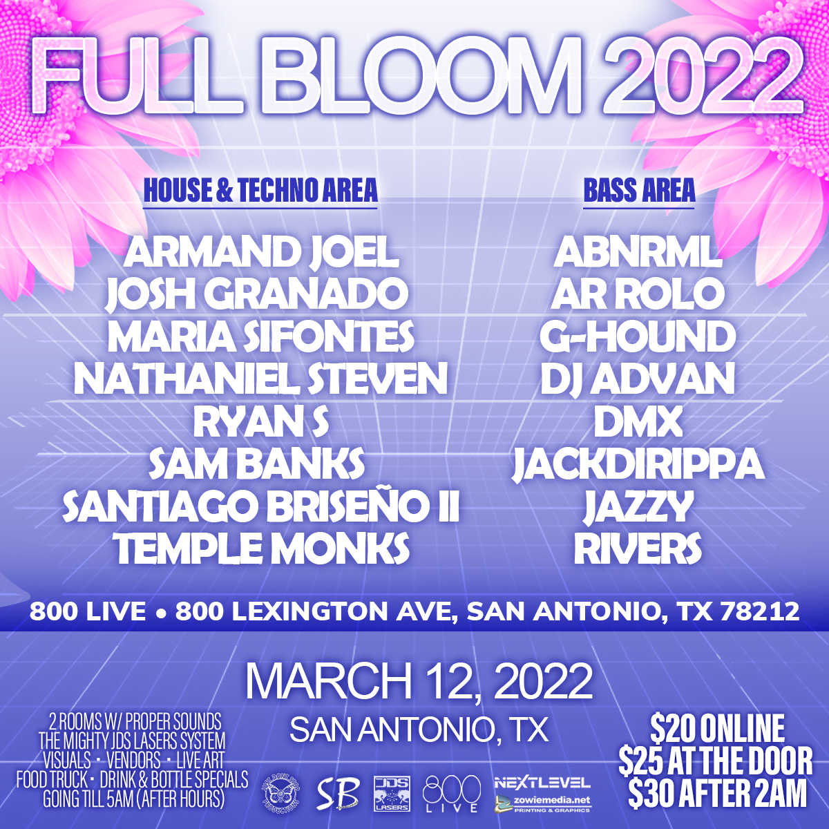 Full Bloom 2022 – JDS 03/12/2022 – San Antonio, TX