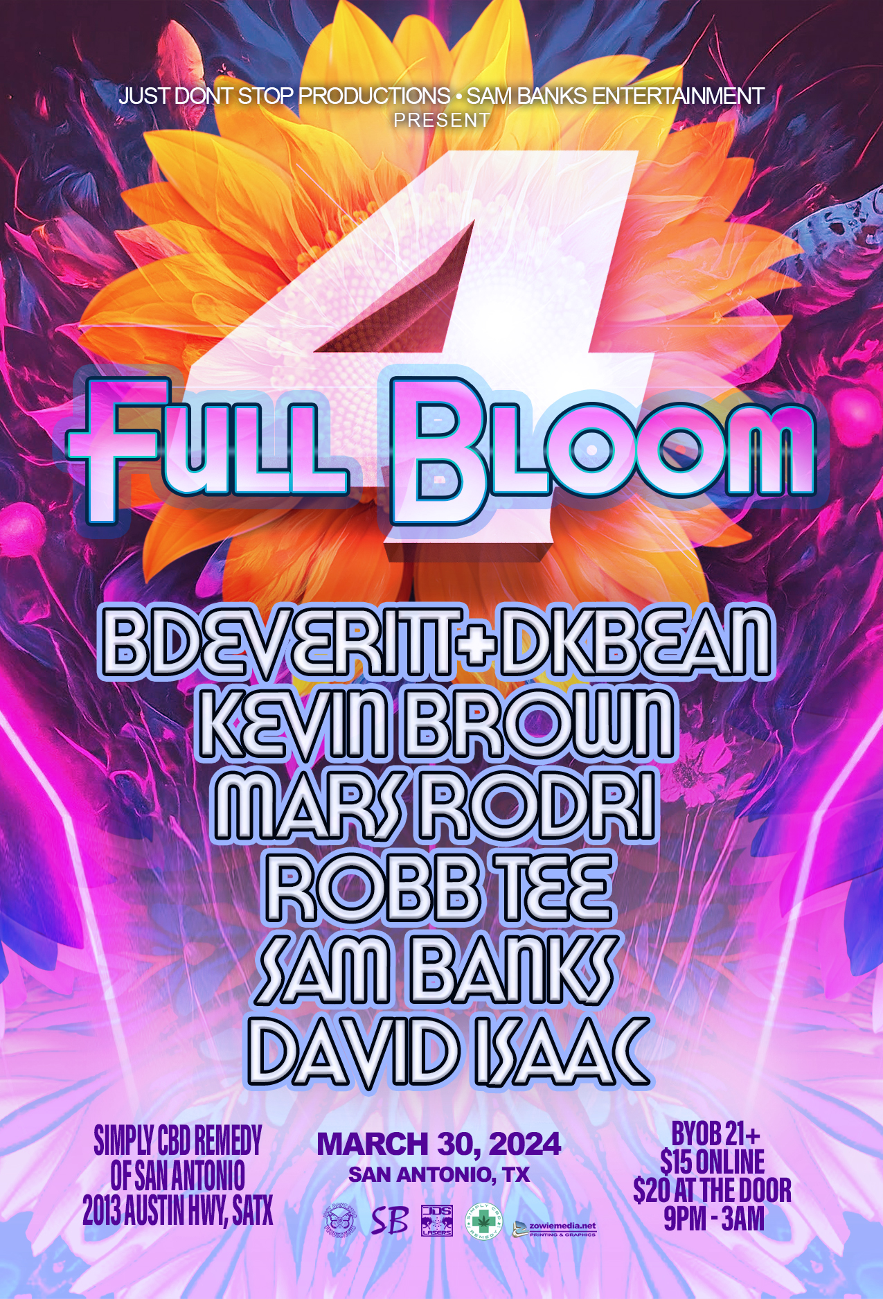 Full Bloom 4 – JDS – 03/30/2024 – San Antonio, TX