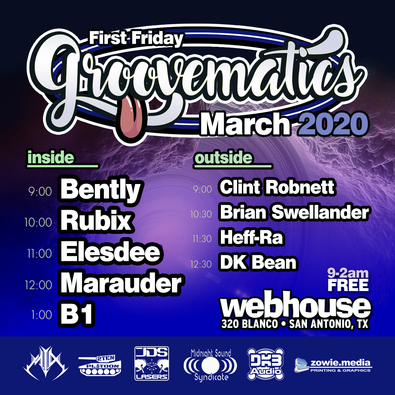 Groovematics – 3/2020 – San Antonio, TX