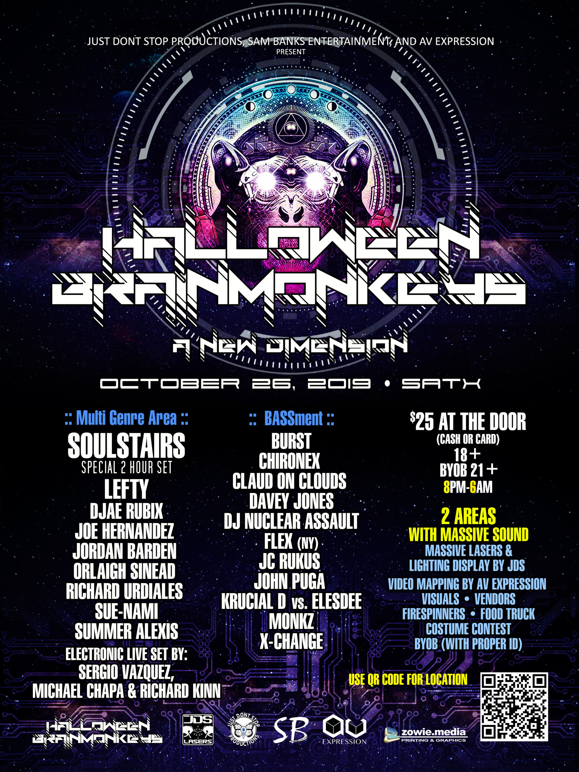 Halloween Brainmonkeys  – 10/26/2019 – JDS – San Antonio, TX