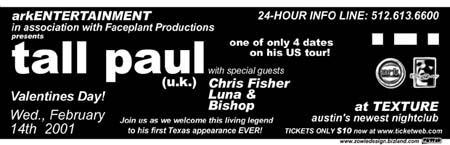 Tall Paul – Ark – 02/14/2001 – Austin, TX