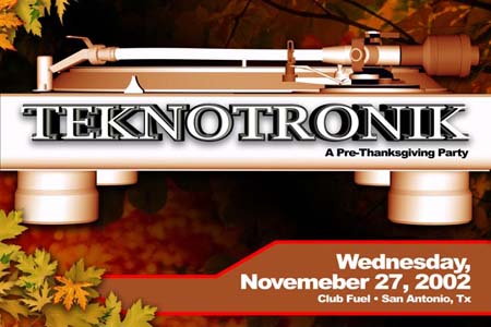 Teknotronik – Barry Weaver – 11/27/2002 – San Antonio, TX