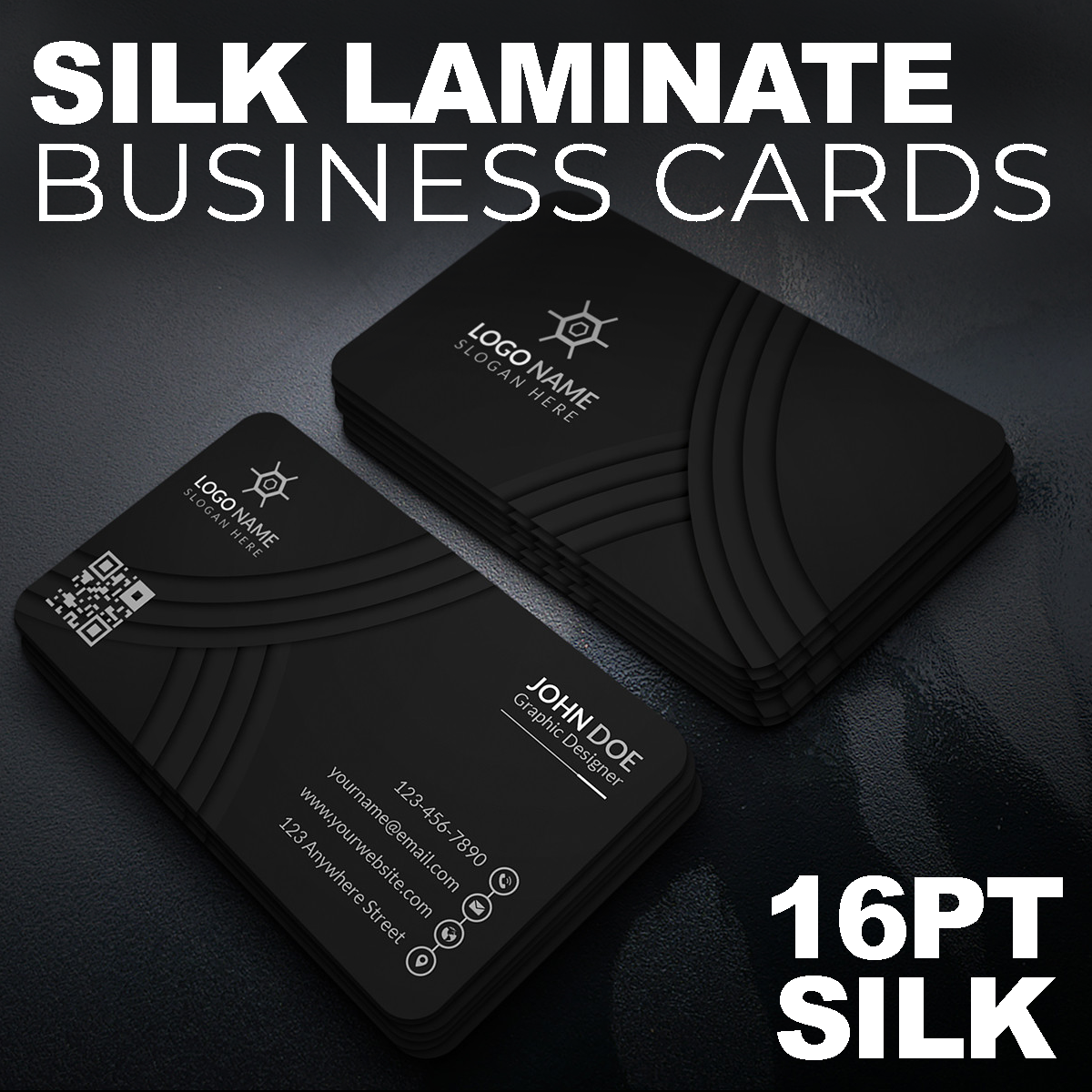 Silk Laminate Business Cards